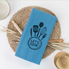Ποτηρόπανα Κουζίνας Waffle Let's Cook 50 x 70 cm  80% Βαμβάκι-20% Viscose Εκρού BOREA - Image 9