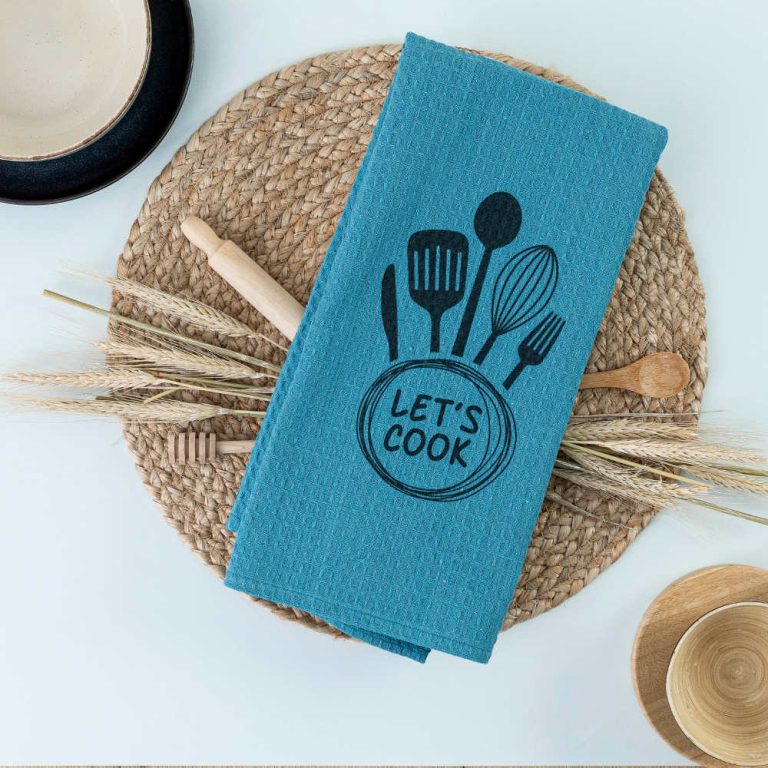 Ποτηρόπανα Κουζίνας Waffle Let's Cook 50 x 70 cm  80% Βαμβάκι-20% Viscose Γκρι BOREA - Image 8
