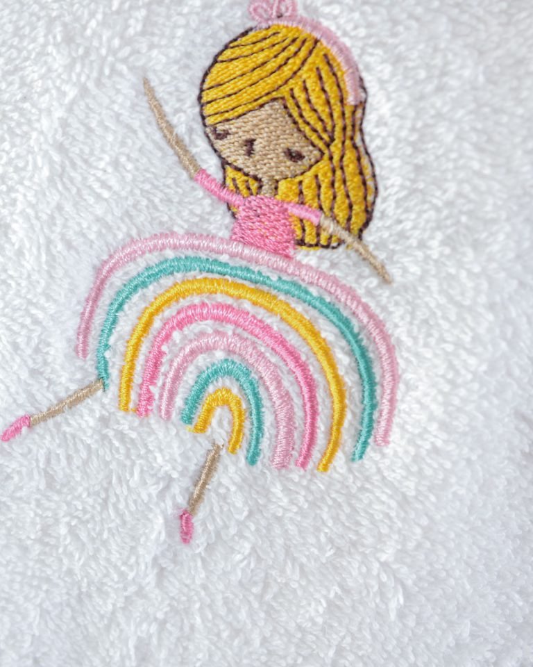 RAINBOW GIRLS - ΣΕΤ ΠΕΤΣΕΤΕΣ 2 ΤΕΜ. ΣΕΤ 2 ΤΕΜΑΧΙΑ (30X50 70X140) 100% ΒΑΜΒΑΚΙ Rythmos - Image 3