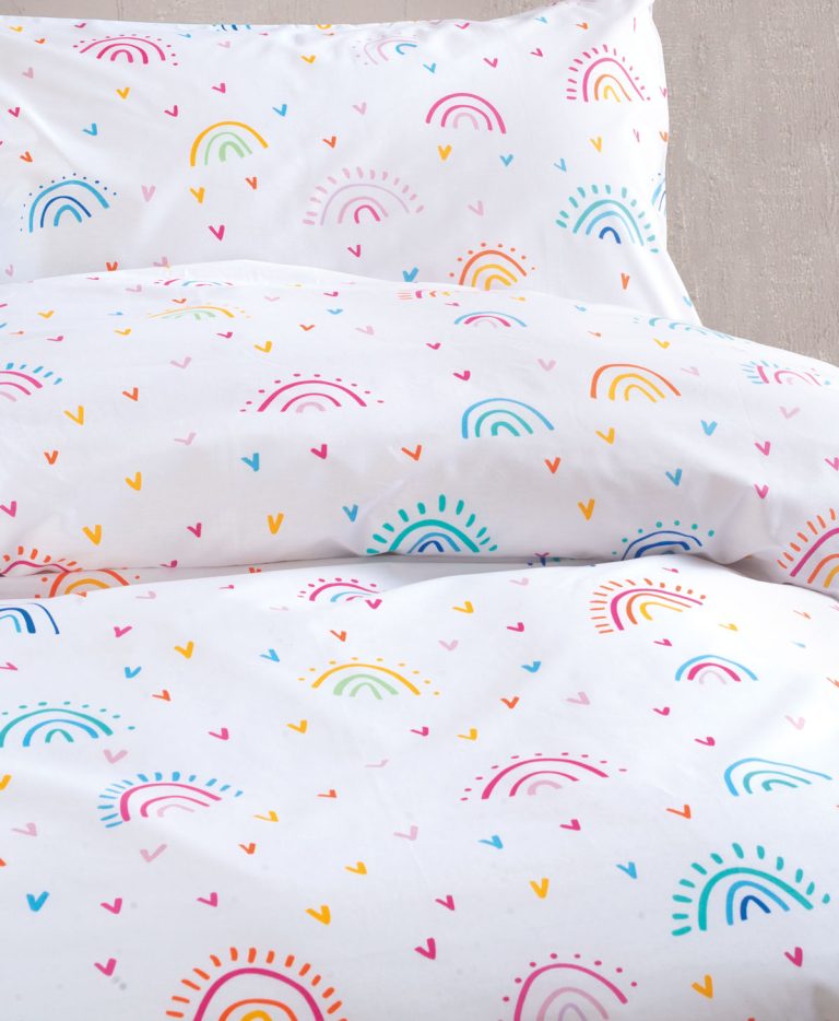 rainbow_kid_bed_dtl-3.jpg RAINBOW - ΣΕΤ ΠΑΠΛΩΜΑΤΟΘΗΚΗ ΠΑΙΔΙΚΗ ΗΜΙΔΙΠΛΟ (160X250) 100% ΒΑΜΒΑΚΙ Rythmos - Image 2