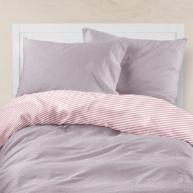 Σεντόνια Εμπριμέ Σετ Pois Σάπιο Μήλο Υπέρδιπλα 220 x 240 cm + 240 x 260 cm + (2) 50 x 70 cm  100% Βαμβάκι Σάπιο Μήλο BOREA - Image 2