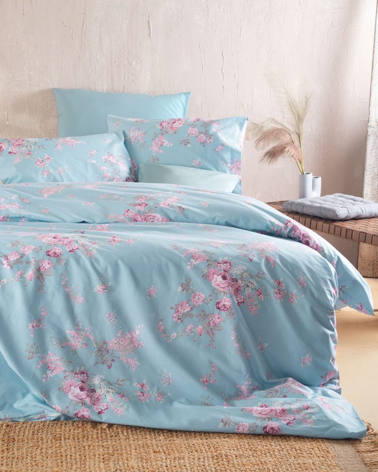 SPRINGTIME ΜΠΛΕ - ΣΕΤ ΣΕΝΤΟΝΙΑ NOVA ΥΠΕΡΔΙΠΛΟ (230X260) ΥΠΕΡΔΙΠΛΟ (230X260) 100% ΒΑΜΒΑΚΙ Rythmos - Image 2