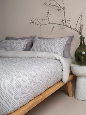 Παπλωματοθήκη Cotton Feelings 2048 Grey Μονή (170x250) SUNSHINEHOME - Image 3