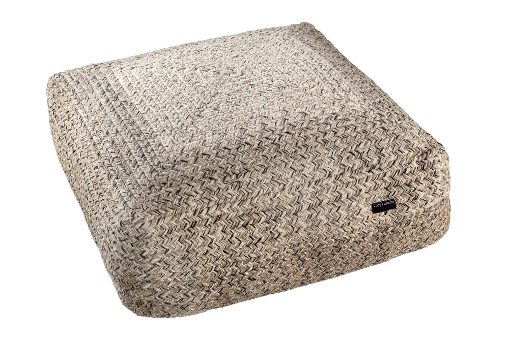 1110009112405.jpg Πούφ Boho Shades Wenge 50x50x25 της Guy Laroche (100% Cotton) - Image 1