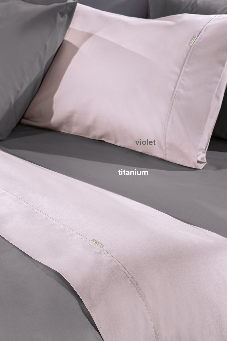 1110092217004.jpg Σεντόνι Prime Violet 200x260 της Guy Laroche (100% Βαμβάκι) - Image 1