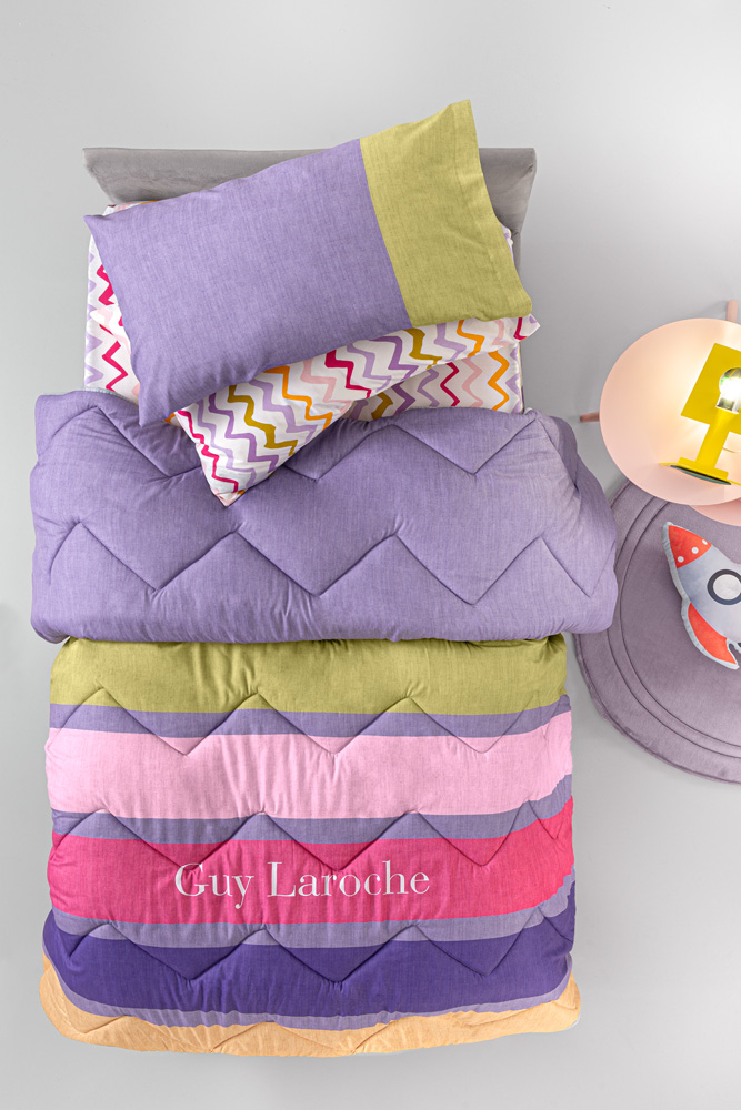 1111030224003-2.jpg Παδικό Πάπλωμα Funny Pinky Suede 160x220 της Guy Laroche (100% Microsuede) - Image 1