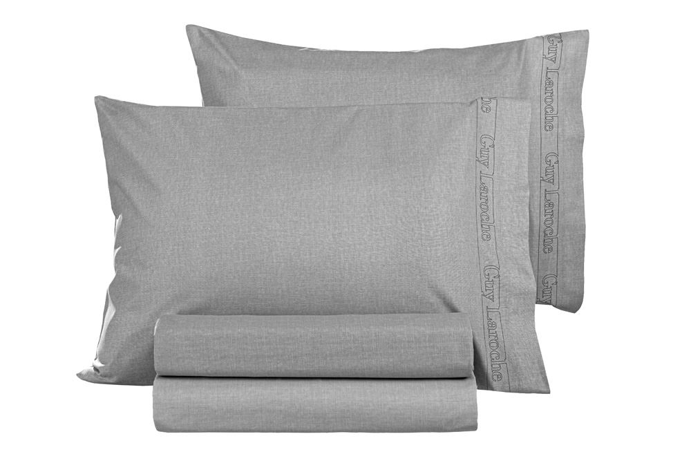 1117092123013.jpg Ζεύγος Μαξιλαροθήκες Color Plus Silver 50x70 της Guy Laroche (100% Cotton Percale) - Image 1