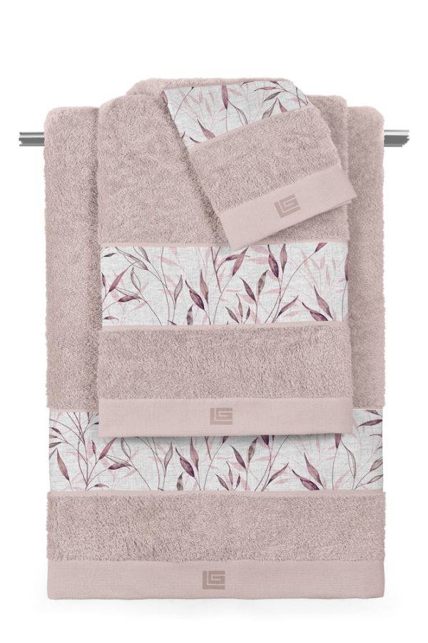 Σετ 3τμχ Πετσέτες Fleria Melanze-Pudra της Guy Laroche (100% cotton 500 gr/m 2)