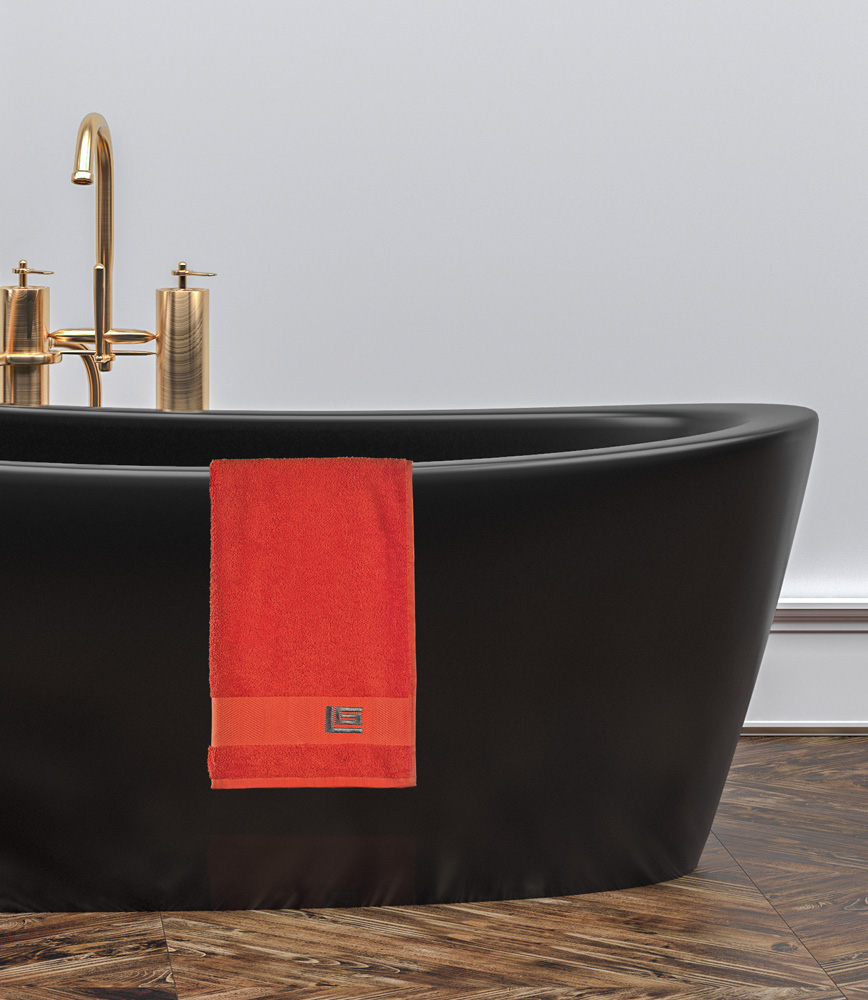 1122092114020.jpg Πετσέτα Προσώπου Regina Red 50x100 της Guy Laroche (100% Βαμβάκι) - Image 1