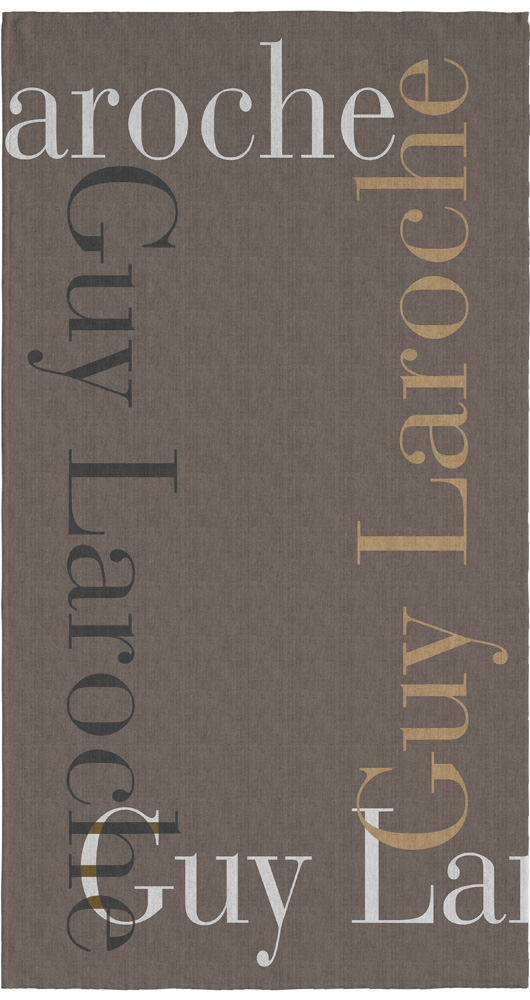 Πετσέτα Θαλάσσης Velour Printed 2501/02 100x175 της Guy Laroche (50%Cotton-50%Polyester)