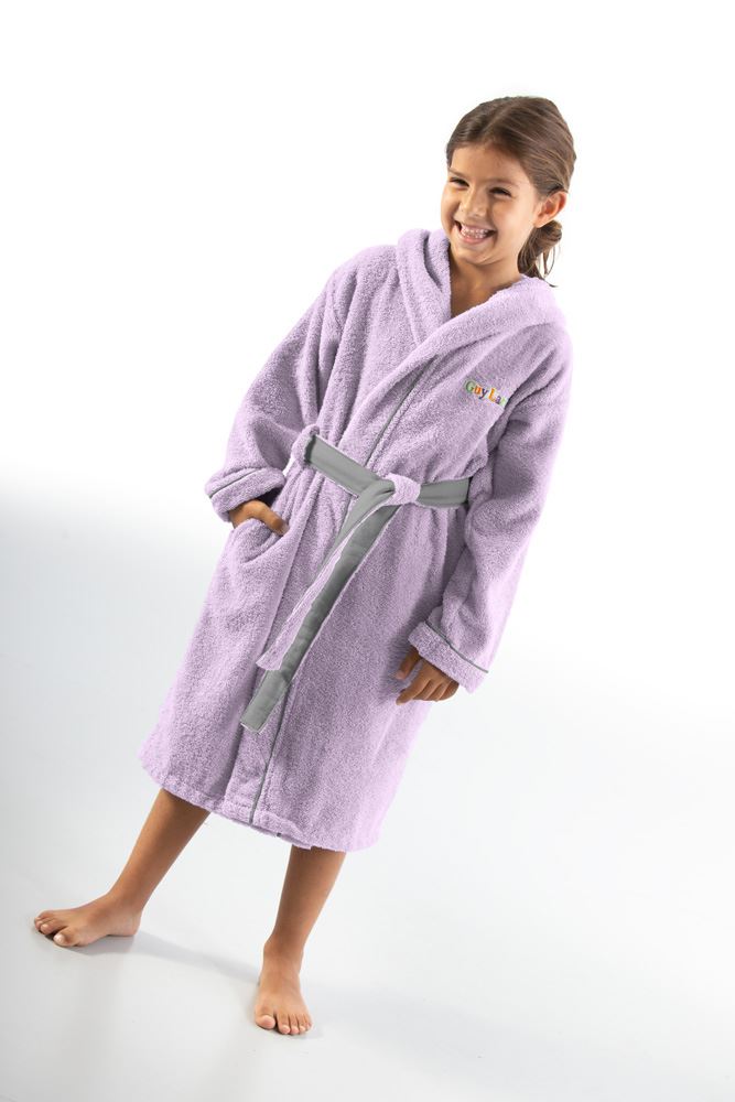 1131092222045.jpg Παιδικό Μπουρνούζι Kiddies Lilac 2-4 ετών της Guy Laroche (100% Cotton) - Image 1