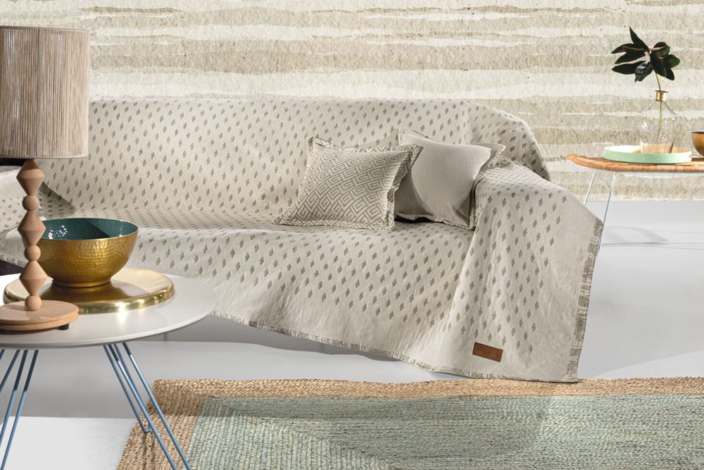 1133030121048.jpg Ριχτάρι 2θέσιου Καναπέ Diamond Linen 170x250 της Guy Laroche (37% cotton-21%polyester-42% acrylic) - Image 1