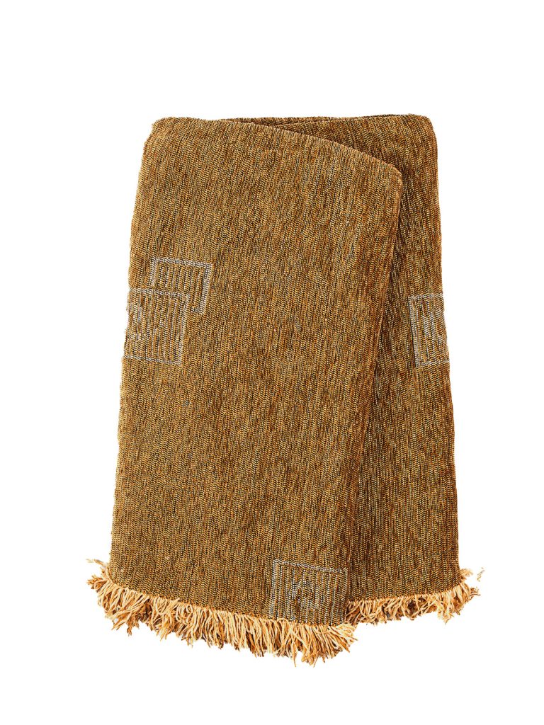 Ριχτάρι Σενίλ Ζακάρ Box Brown Διθέσιο SUNSHINEHOME - Image 1