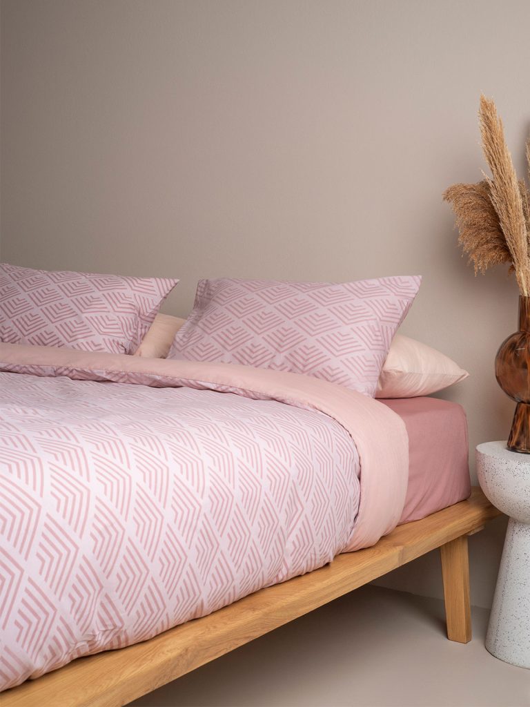 Σετ Σεντόνια Cotton Feelings 2048 Powder Μονό με λάστιχο(105x205+30) SUNSHINEHOME - Image 2