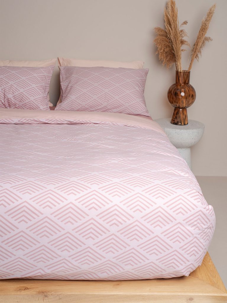 Σετ Σεντόνια Cotton Feelings 2048 Powder Διπλό με λάστιχο (150x205+30) SUNSHINEHOME - Image 3