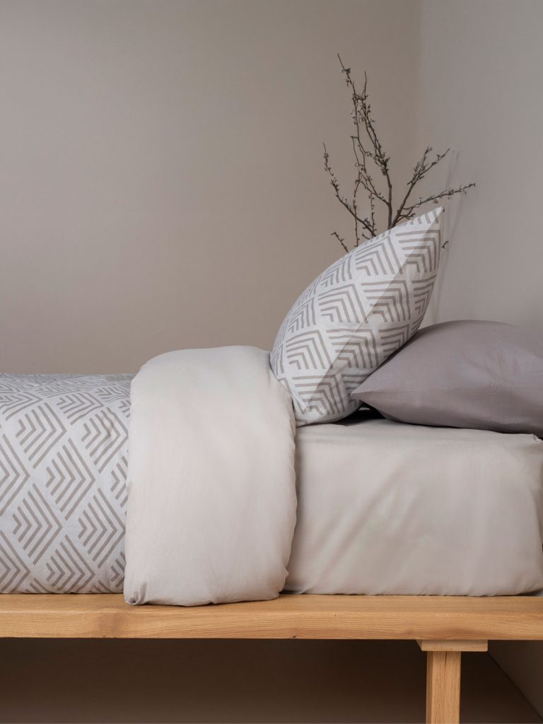 Σετ Σεντόνια Cotton Feelings 2048 Grey Διπλό (200x270) SUNSHINEHOME - Image 2