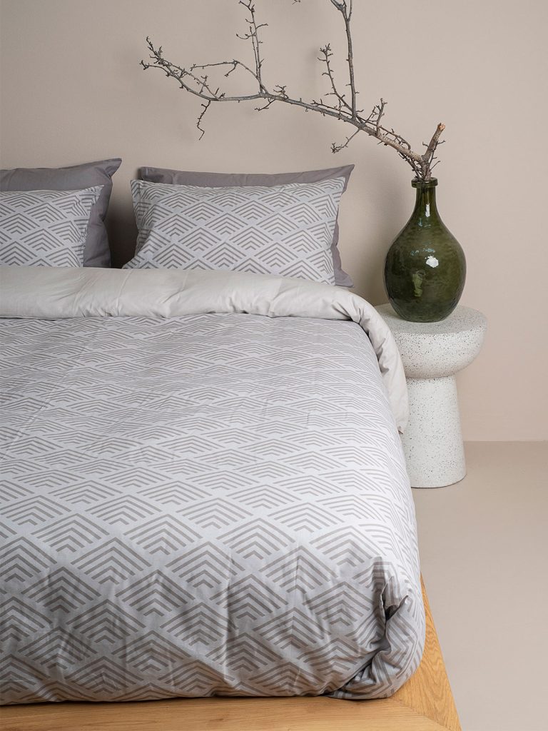 Σετ Σεντόνια Cotton Feelings 2048 Grey Διπλό (200x270) SUNSHINEHOME - Image 3