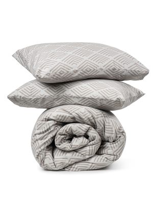 Σετ Σεντόνια Cotton Feelings 2048 Grey Διπλό (200x270) SUNSHINEHOME - Image 4