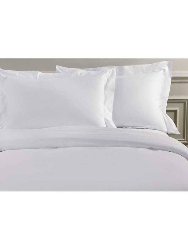 Σετ Σεντόνια Satin μονόχρωμα White King Size (270x280) SUNSHINEHOME