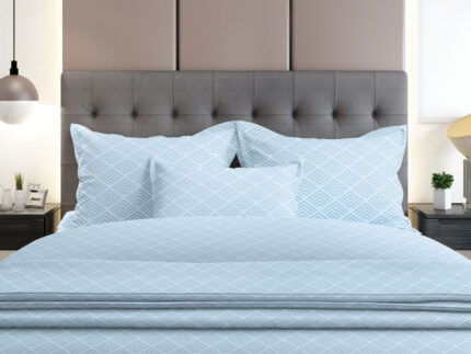 Σετ Σεντόνια Flannel 2048 Blue Μονό με λάστιχο(105x205+30) SUNSHINEHOME
