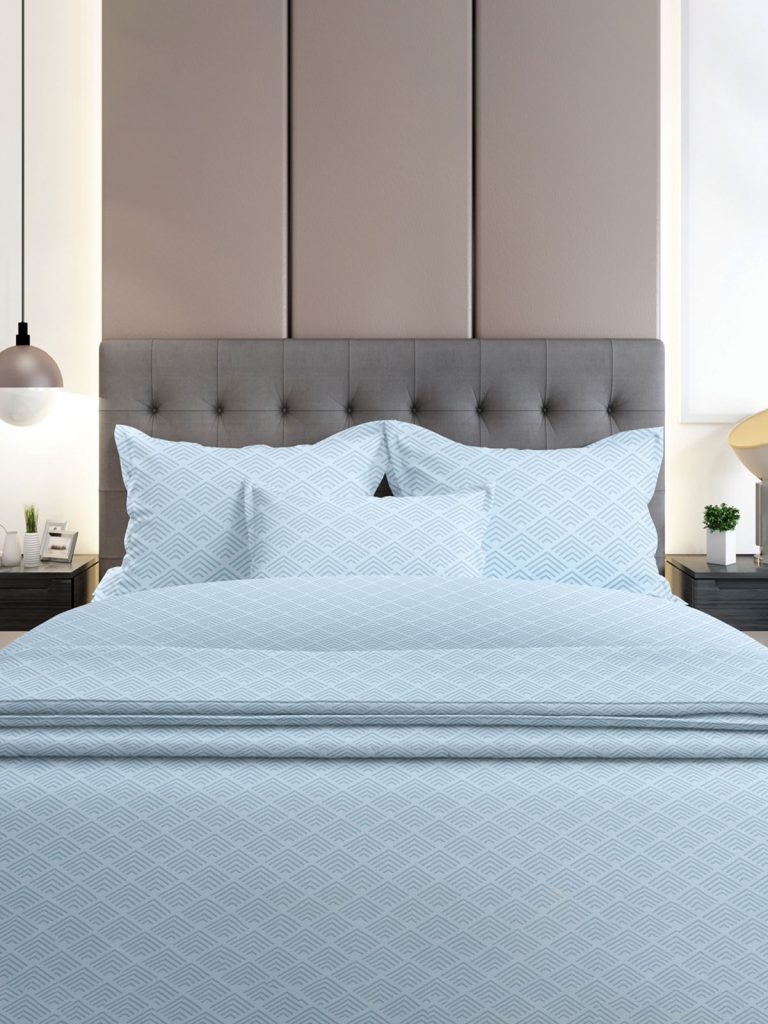 152-14-36.jpg Σετ Σεντόνια Flannel 2048 Blue Μονό με λάστιχο(105x205+30) SUNSHINEHOME - Image 1