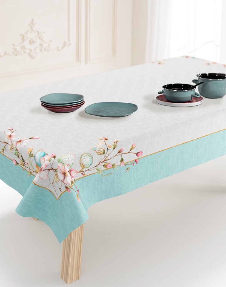 Αλέκιαστο/Αδιάβροχο Τραπεζομάντηλο 145x145 της Saint Clair (100% polyester) - Image 1