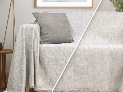 LINO ΡΙΧΤΑΡΙ SAPHIRE LGREY 180X300 80% Βαμβάκι 20% Πολυέστερ