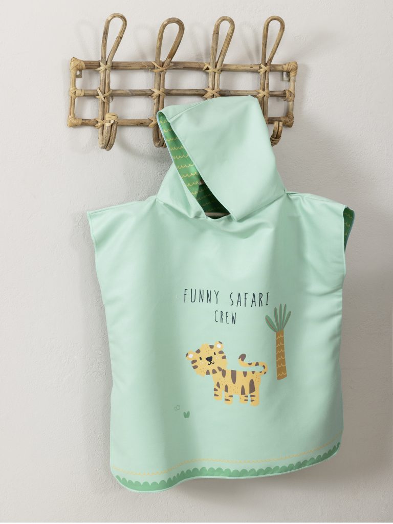 5206482154131-8.jpg Πόντσο No 5/8 - Funny Safari της Nima Kids 100% Microfiber Ηλικία 5 έως 8 - Image 1