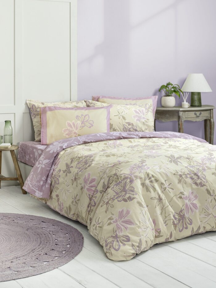 Σετ Σεντόνια Μονά με Λάστιχο - Tiare της Nima Home 100% Cotton, 144 T.C. Μονά με λάστιχο (1 x 100x200+32 + 1 x 170x260 + 1 Μαξιλαροθήκη 52x72) - Image 8