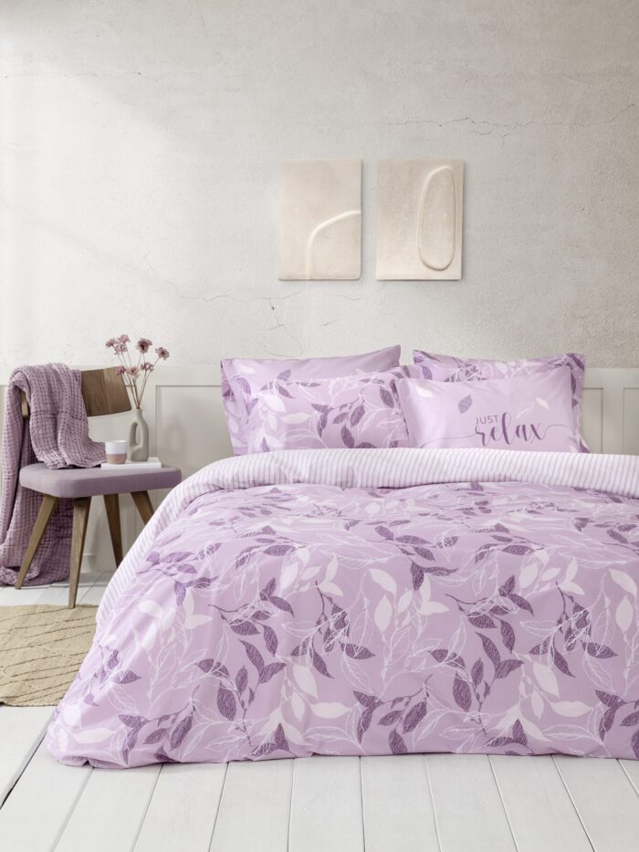 Σετ Σεντόνια Γίγας - Florelia της Nima Home 100% Cotton, 144 T.C. Γίγας (2 x 270x280 + 2 Μαξιλαροθήκες 52x72) - Image 7