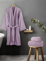 Μπουρνούζι Kimono - Large - Velvet Lilac της Nima Home 100% Cotton, 380 gsm Large - Image 14