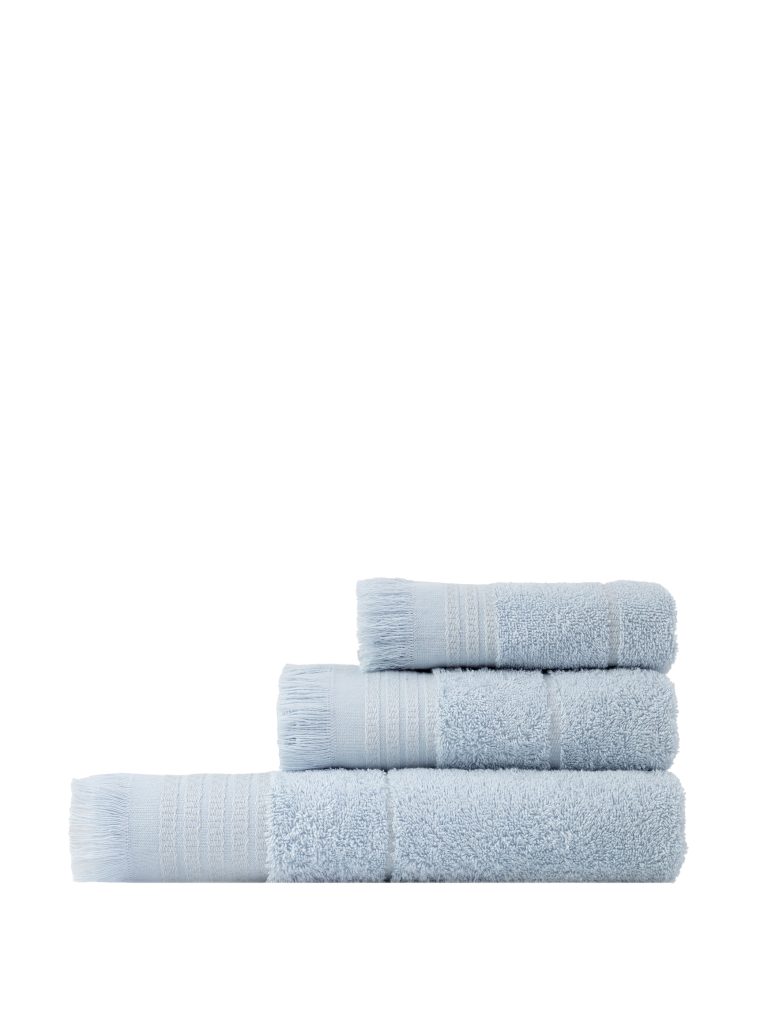 5206482160811-8.jpg Σετ Πετσέτες (30x50 + 50x90 + 70x140) Plush - Light Blue της Nima Home 100% Cotton, 480 gsm - Image 1