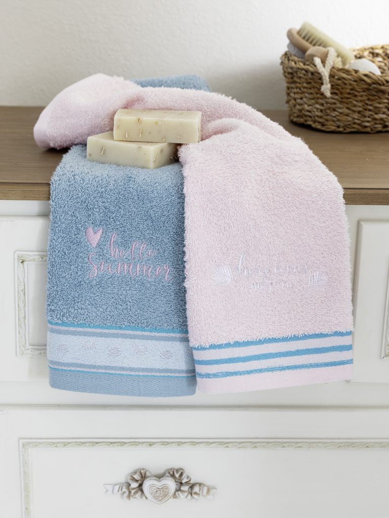 5206482160866-8.jpg Σετ Πετσέτες (2 x 30x50) - Sunny Summer της Nima Home 100% Cotton, 420 gsm - Image 1