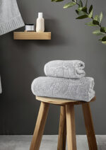 Σετ Πετσέτες (50x90 + 70x140) - Serenity Gray της Nima Home 100% Cotton, 520 gsm Σετ (1 x 50x90 + 1 x 70x140) - Image 4