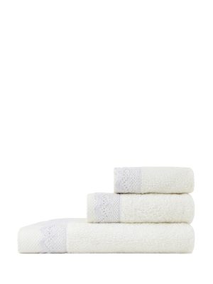 Σετ Πετσέτες (30x50 + 50x90 + 70x140) - Demur Off White της Nima Home 100% Cotton, 480 gsm