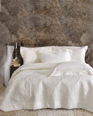KRISPA  - ΣΕΤ ΚΟΥΒΕΡΛΙ ΛΕΥΚΟ ΣΕΤ 3 ΤΕΜΑΧΙΑ (1 235X250, 2 50X70) ΣΕΤ 3 ΤΕΜΑΧΙΑ (1 235X250, 2 50X70) ΜΙΚΡΟΣΑΤΕΝ Rythmos - Image 3