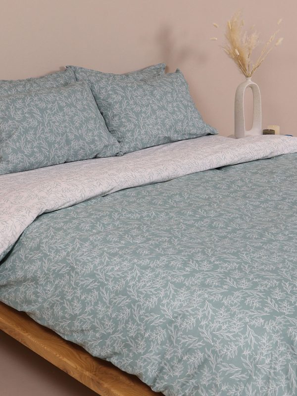 Παπλωματοθήκη Cotton Feelings 2052 Aqua Υπέρδιπλη (230×250) SUNSHINEHOME