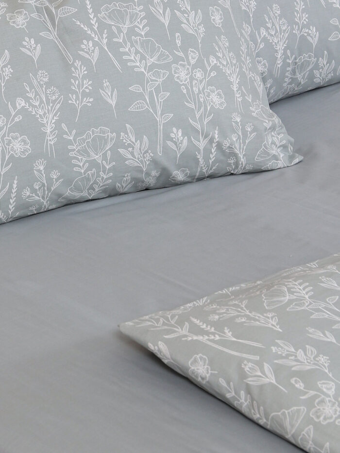 Παπλωματοθήκη Cotton Feelings 2050 Grey Μονή (170×250) SUNSHINEHOME - Image 2