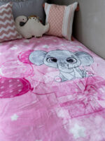 Κουβέρτα Βελουτέ Κούνιας 1558 Pink 110x140 SUNSHINEHOME