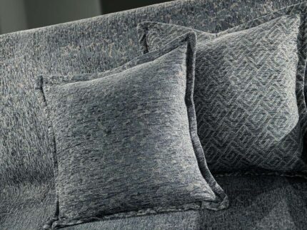 Διακοσμητική Μαξιλαροθήκη Matis Anthracite 45x45 (Χωρίς Γέμιση) της Guy Laroche (37% cotton-21%polyester-42% acrylic)