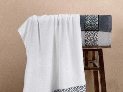 Πετσέτα Μπάνιου Pome Silver 70x140 της Guy Laroche (100% Cotton)