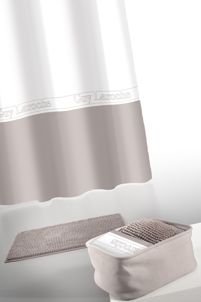 1128086121000.jpg Σετ 4τμχ Μπάνιου Miami Wenge της Guy Laroche (100% polyester, water repellant) - Image 1