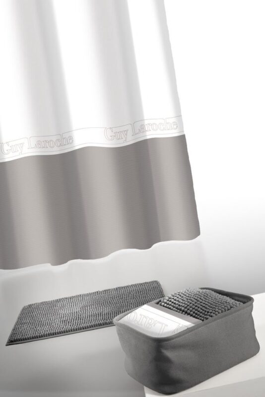 Σετ 4τμχ Μπάνιου Miami Anthracite της Guy Laroche (100% polyester, water repellant)