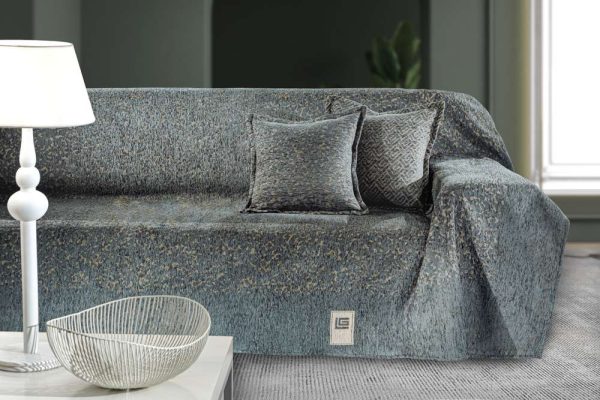 Ριχτάρι Καναπέ Matis Anthracite (Τετραθέσιος) 180x350 της Guy Laroche (37% cotton-21%polyester-42% acrylic)