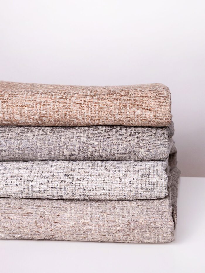 Ριχτάρι Σενίλ Rene 4 Light Grey Σετ 3 τεμαχίων (1θ – 2θ – 3θ) SUNSHINEHOME - Image 3