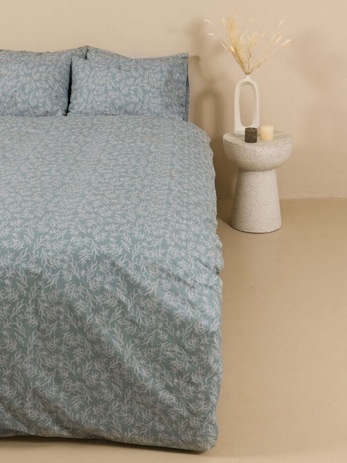 Σετ Σεντόνια Cotton Feelings 2052 Aqua Μονό με λάστιχο(105x205+30) SUNSHINEHOME - Image 2