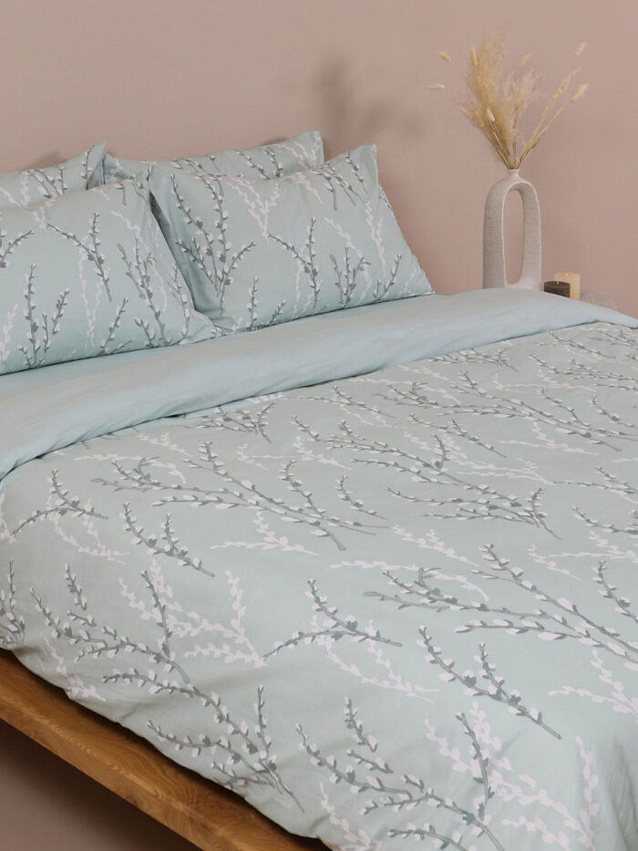 Σετ Σεντόνια Cotton Feelings 2054 Aqua Μονό (165x270) SUNSHINEHOME - Image 3