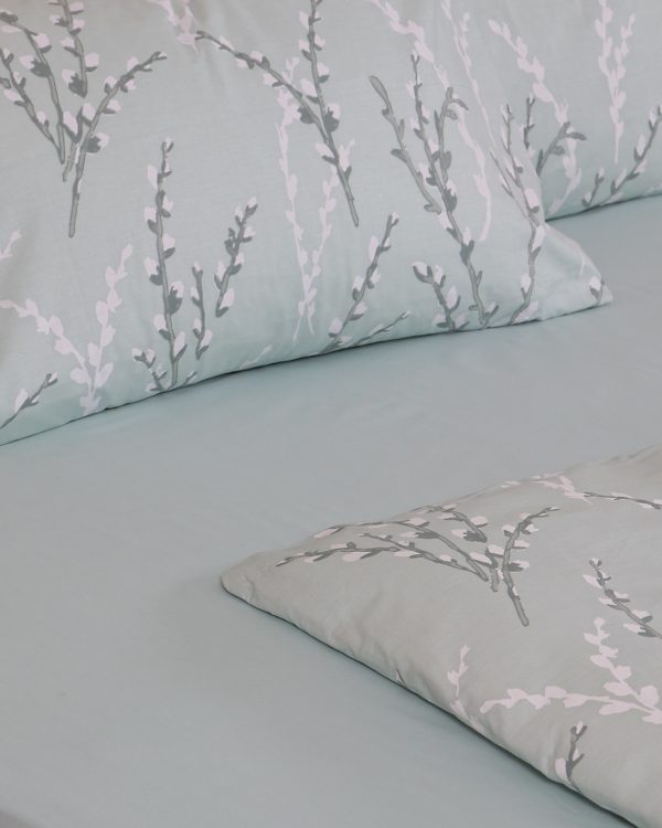 Σετ Σεντόνια Cotton Feelings 2054 Aqua Μονό με λάστιχο(105x205+30) SUNSHINEHOME