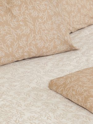 Σετ Σεντόνια Cotton Feelings 2052 Beige Διπλό με λάστιχο (150x205+30) SUNSHINEHOME