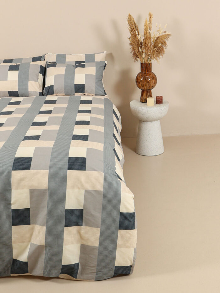 Σετ Σεντόνια Cotton Feelings 2056 Διπλό με λάστιχο (150x205+30) SUNSHINEHOME - Image 2